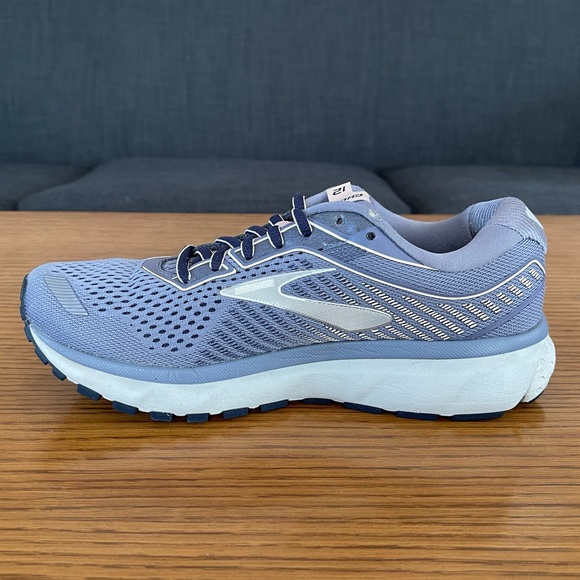 Brooks Ghost 12 Sneaker 1203051B086 Women’s Size 7.5 Grey Blue - Picture 5 of 15